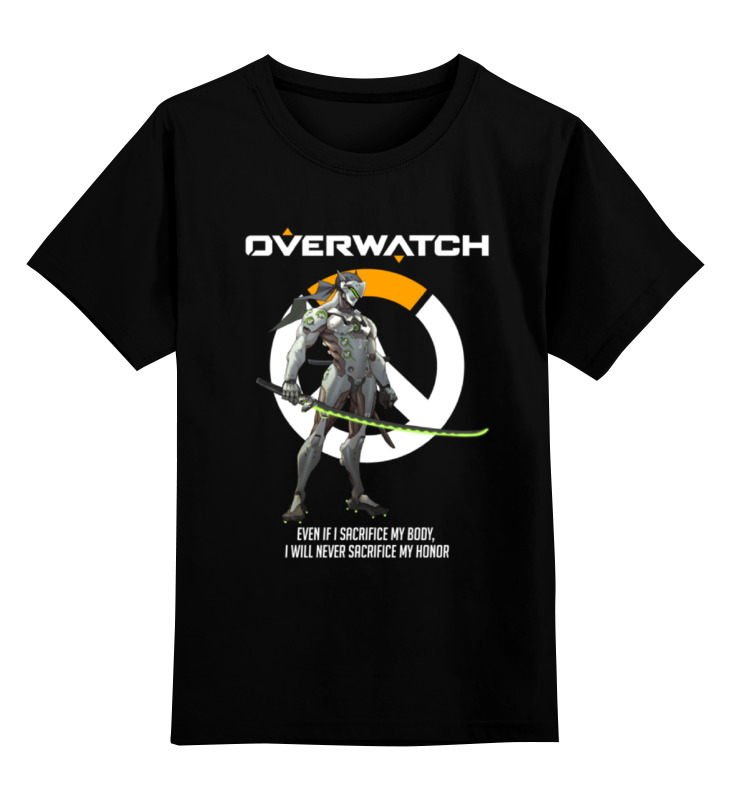 Printio Детская футболка классическая унисекс Overwatch. гэндзи printio лонгслив overwatch гэндзи