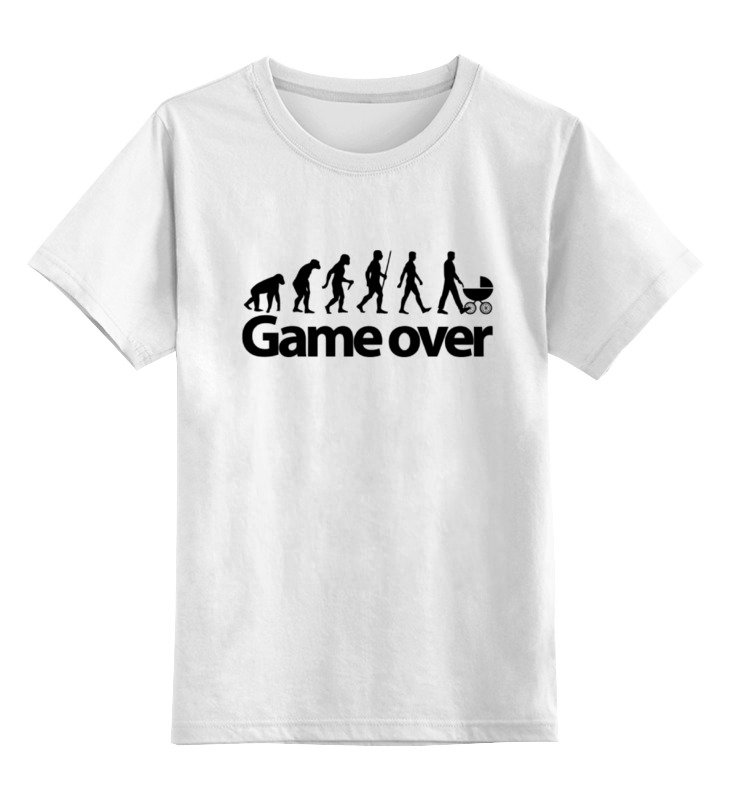 Printio Детская футболка классическая унисекс Game over (игра окончена)