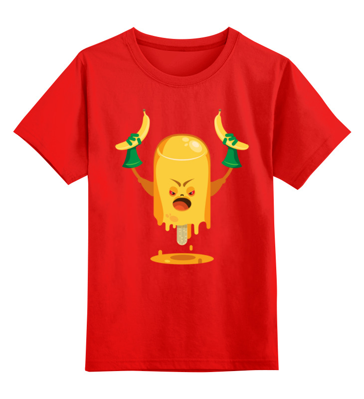 Printio Детская футболка классическая унисекс Сердитое эскимо printio слюнявчик эскимо с бананами