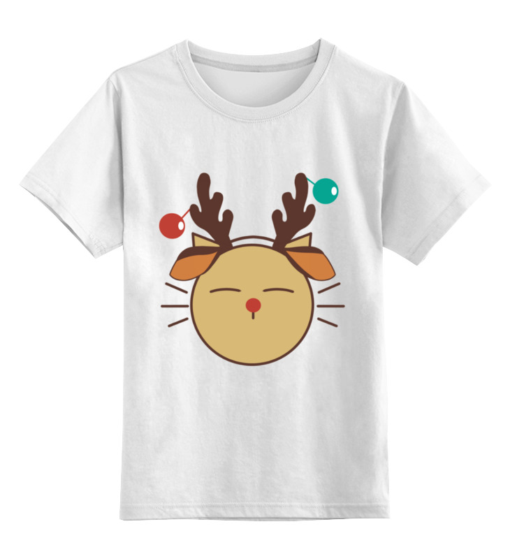 Printio Детская футболка классическая унисекс Новогодний кот printio детская футболка классическая унисекс смеющийся кот
