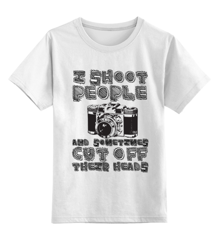 Printio Детская футболка классическая унисекс I shoot people printio лонгслив i shoot people