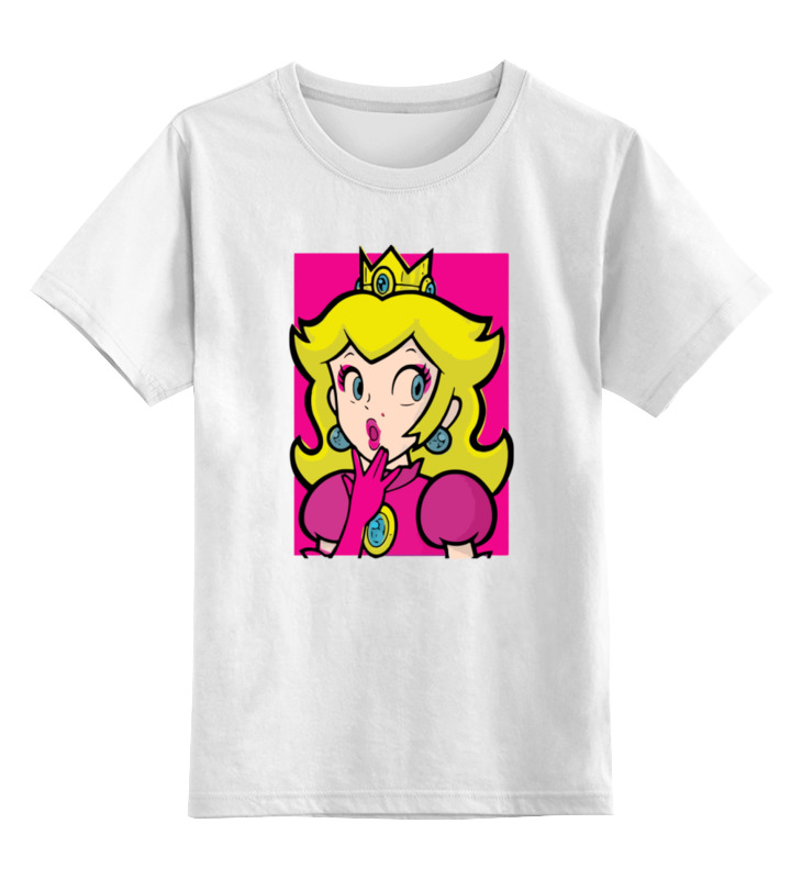 Printio Детская футболка классическая унисекс Принцесса пич (марио) printio детская футболка классическая унисекс princess peach mario