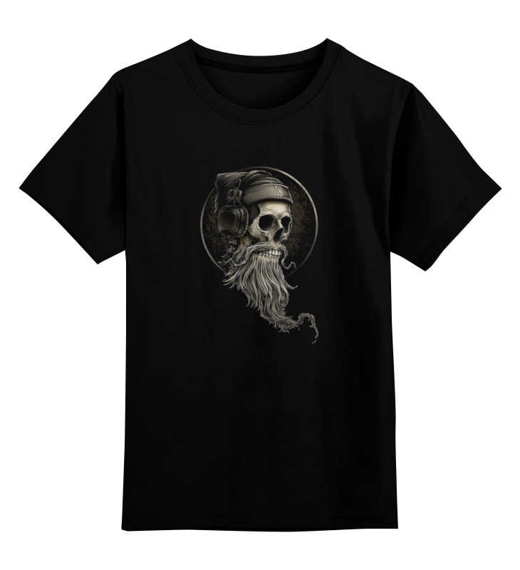 printio детская футболка классическая унисекс santa skull Printio Детская футболка классическая унисекс Skull