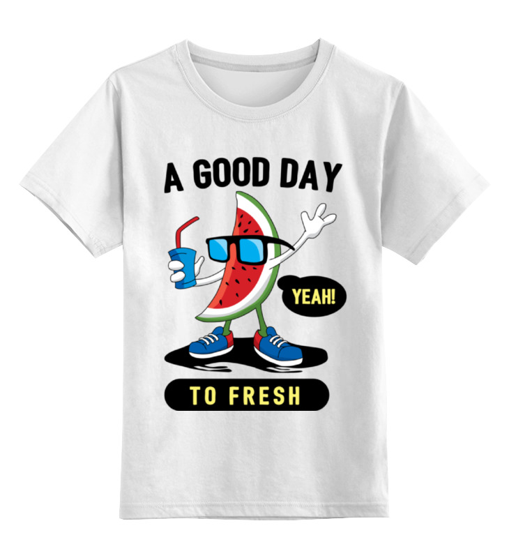 Printio Детская футболка классическая унисекс A good day to fresh printio толстовка wearcraft premium унисекс a good day to fresh