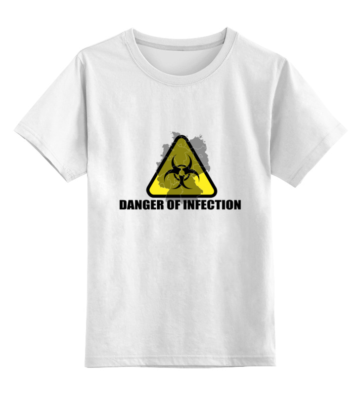 Printio Детская футболка классическая унисекс Опасность заражения - коронавирус