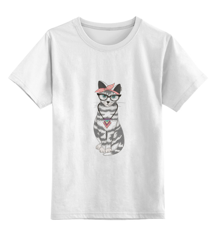 Printio Детская футболка классическая унисекс Мяу мау мау детская футболка кот на скейтборде 116 белый