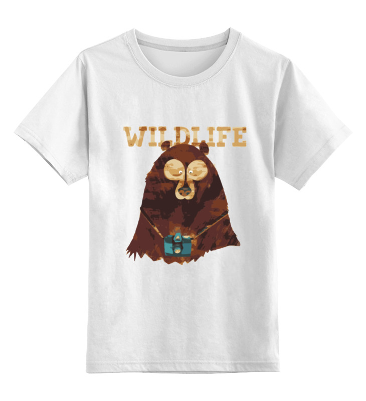 Printio Детская футболка классическая унисекс Wildlife детская футболка мишка с бочкой мёда 128 синий