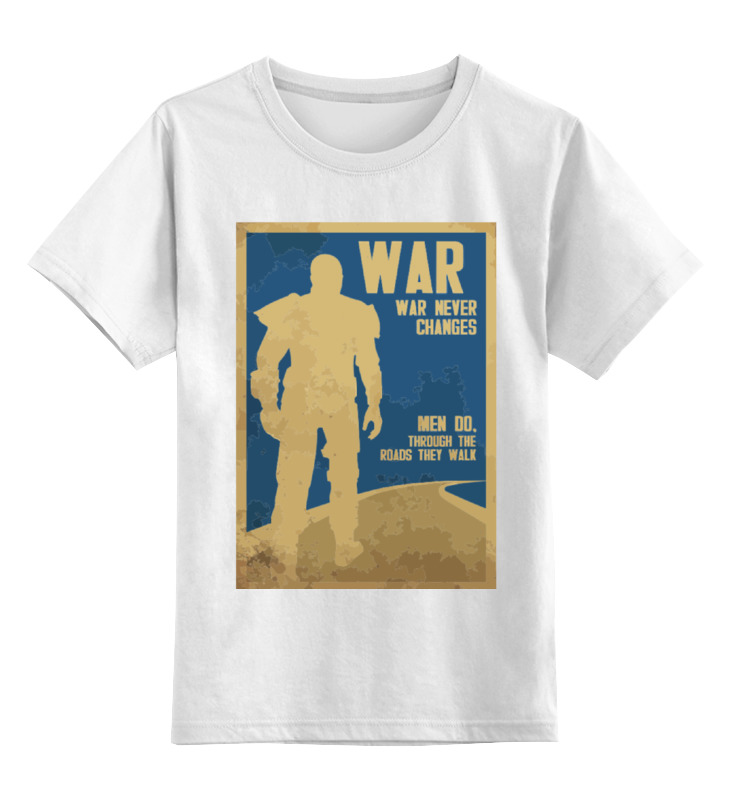 Printio Детская футболка классическая унисекс Fallout - war never changes printio тетрадь на скрепке fallout war never changes