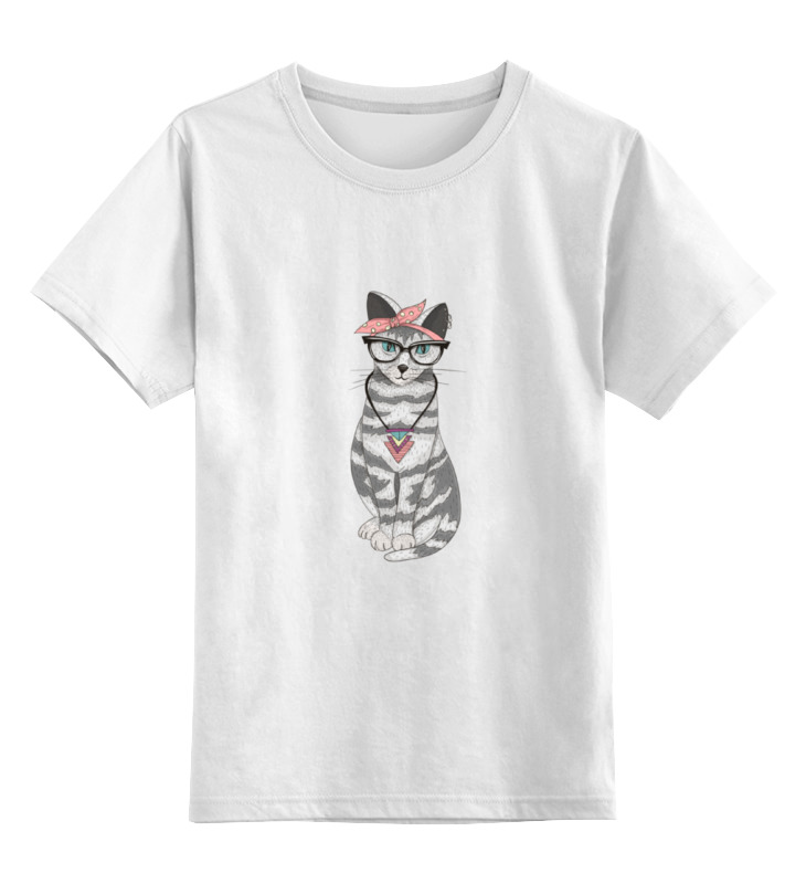 Printio Детская футболка классическая унисекс Gansta cat printio детская футболка классическая унисекс мяу кошка