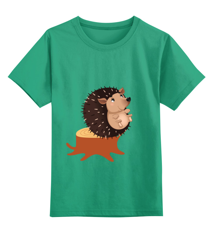 printio детская футболка классическая унисекс смешной ёжик с яблочками Printio Детская футболка классическая унисекс Ёжик.