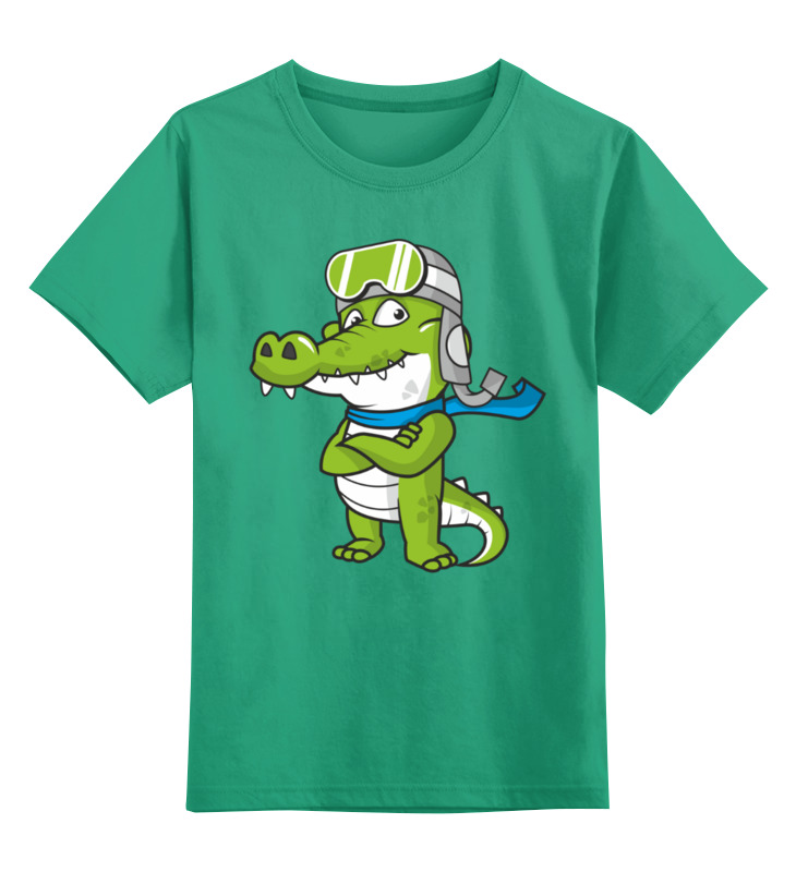 Printio Детская футболка классическая унисекс Крокодильчик printio детская футболка классическая унисекс крокодильчик на скейте