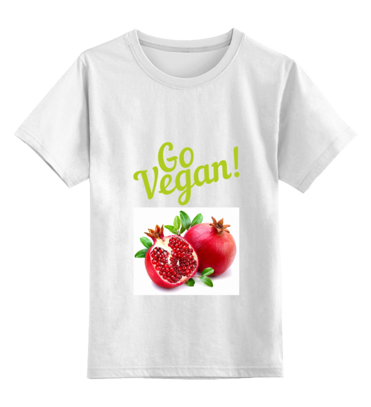 Printio Детская футболка классическая унисекс Go vegan!
