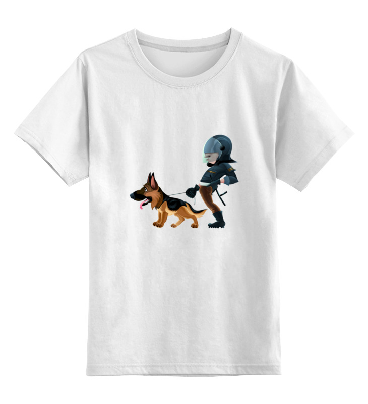 Printio Детская футболка классическая унисекс Коп с собакой