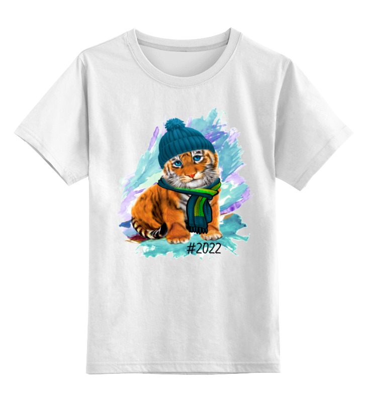Printio Детская футболка классическая унисекс Тигренок детская футболка корги в шапке 164 синий