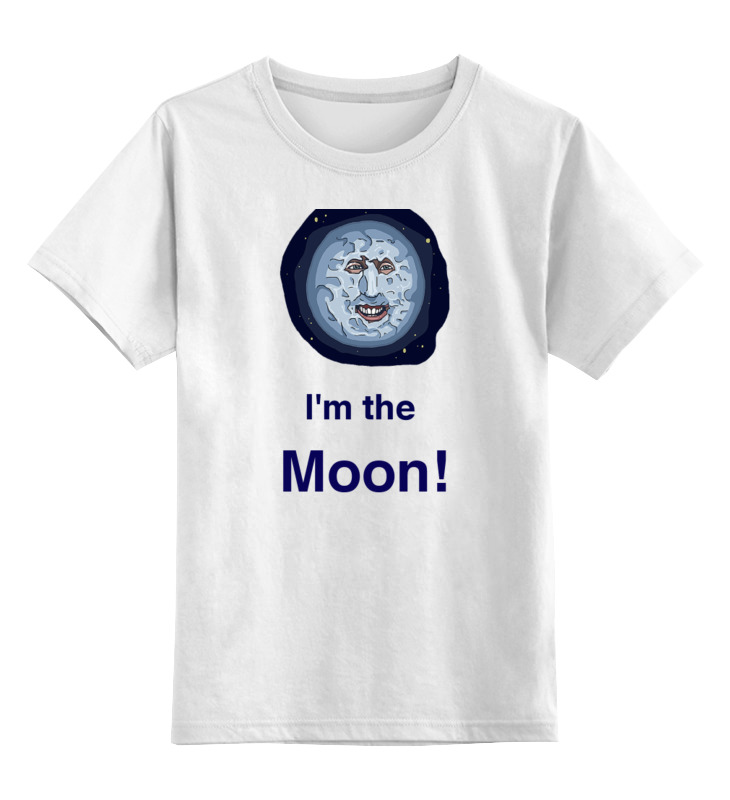 Printio Детская футболка классическая унисекс Луна из mighty boosh printio футболка wearcraft premium луна из mighty boosh