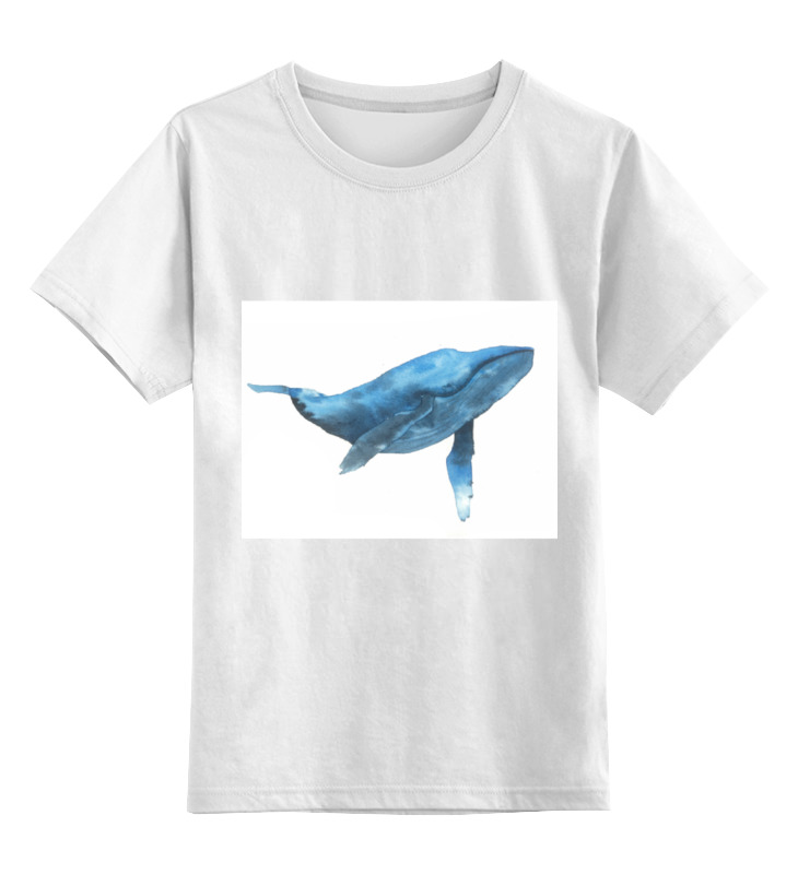 Printio Детская футболка классическая унисекс Синий кит