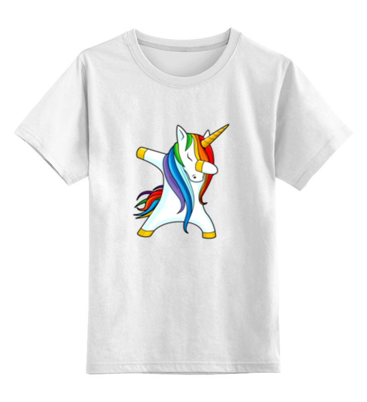 Printio Детская футболка классическая унисекс Dab unicorn