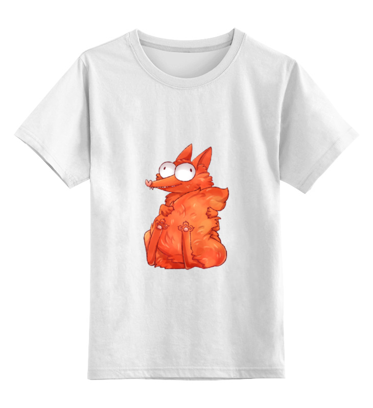 Printio Детская футболка классическая унисекс Лиса, обнимающая свой хвост printio лонгслив лиса обнимающая свой хвост