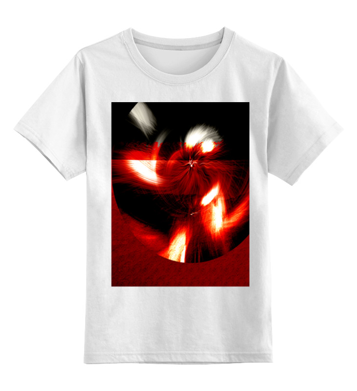 Printio Детская футболка классическая унисекс Абстракция в красном круге printio футболка классическая абстракция в красном круге