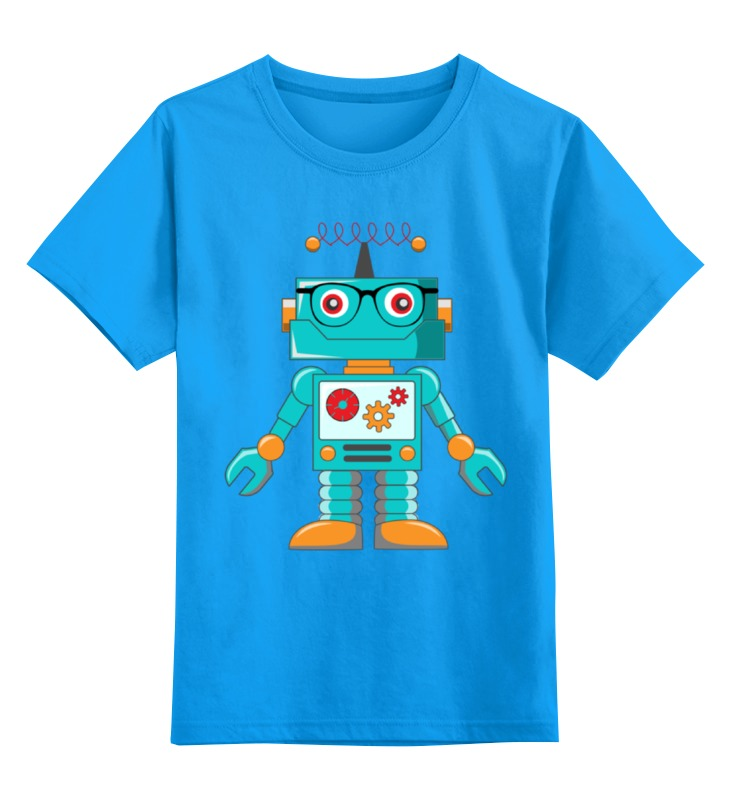 Printio Детская футболка классическая унисекс Робот детская футболка лев в очках 140 синий