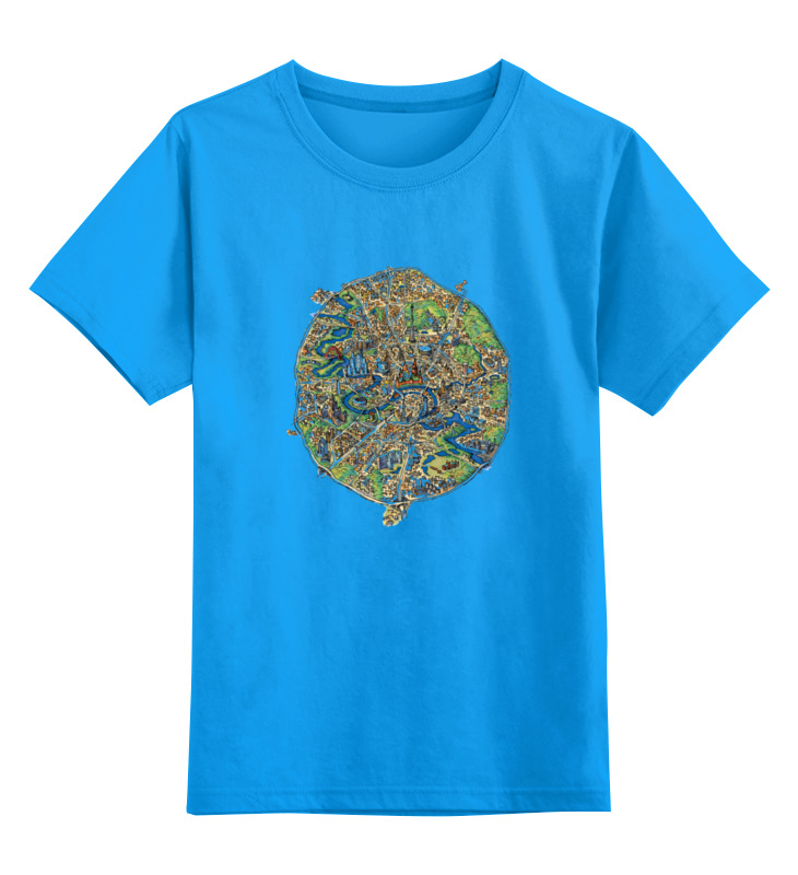 Printio Детская футболка классическая унисекс Карта москвы