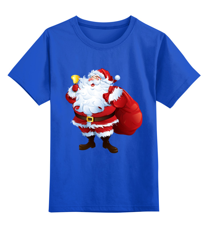 printio детская футболка классическая унисекс дед мороз с оленем Printio Детская футболка классическая унисекс Дед мороз