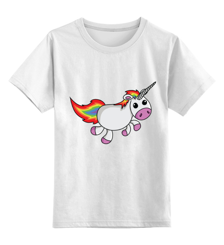 Printio Детская футболка классическая унисекс Единорог радужный