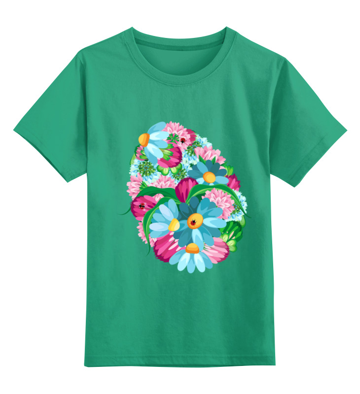 Printio Детская футболка классическая унисекс Яйцо из цветов