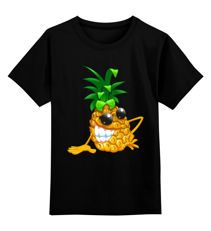 Printio Детская футболка классическая унисекс Крутой ананас