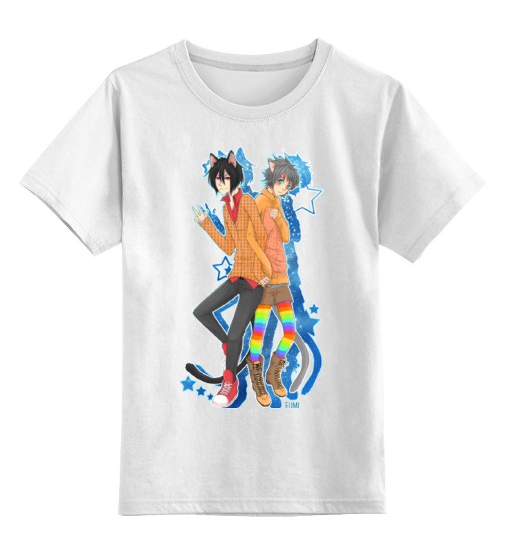 Printio Детская футболка классическая унисекс Nyan cat & tac nayn t-shirt футболка aliera детская ф 9 03 размер 122 черный