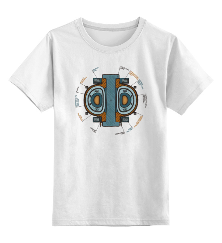 Printio Детская футболка классическая унисекс Токамак, цветная схема