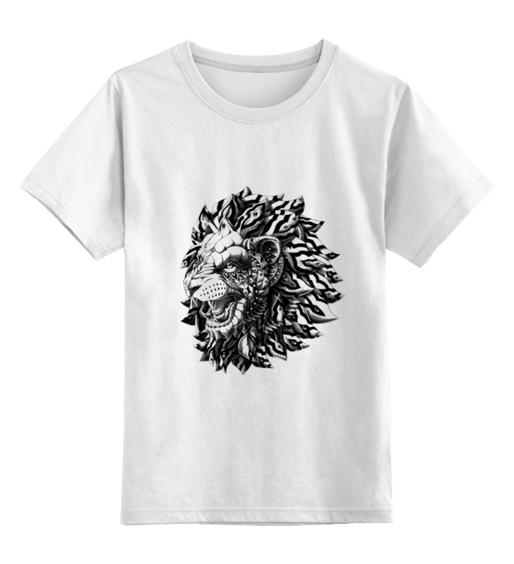 Printio Детская футболка классическая унисекс Лев царь футболка классическая printio разъярённый медведь
