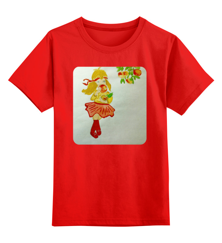 Printio Детская футболка классическая унисекс Яблочко детская футболка девочка в пикачу свитере 164 красный