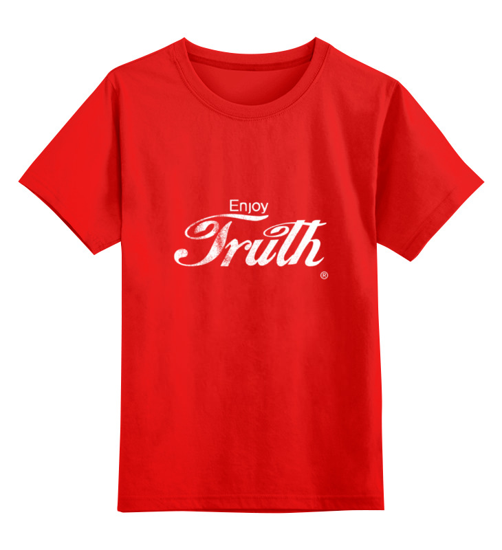 Printio Детская футболка классическая унисекс Coca cola enjoy truth! printio толстовка wearcraft premium унисекс coca cola enjoy truth