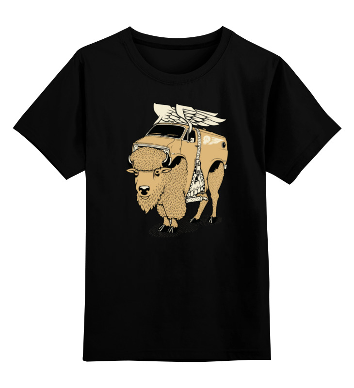 Printio Детская футболка классическая унисекс Yak bull / бык як printio футболка с полной запечаткой для девочек yak bull бык як