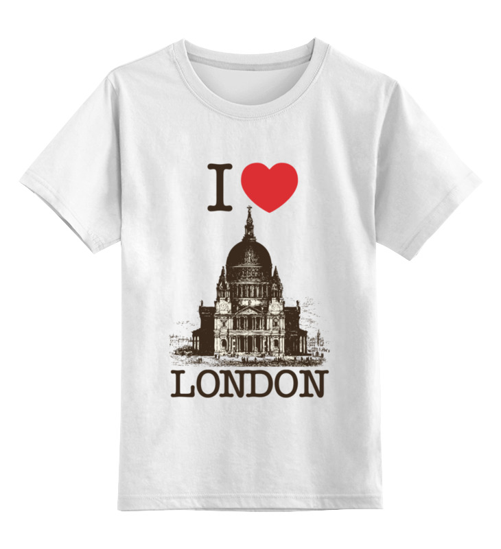 цена Printio Детская футболка классическая унисекс Я люблю лондон