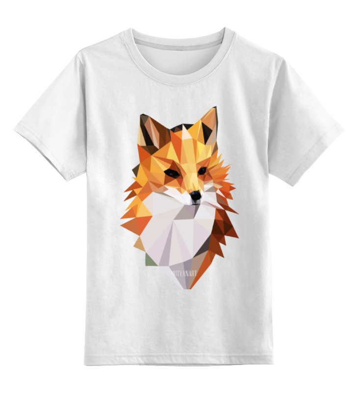 Printio Детская футболка классическая унисекс Poly fox
