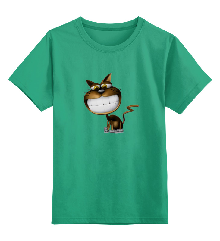 Printio Детская футболка классическая унисекс Улыбающийся котик printio лонгслив улыбающийся котик