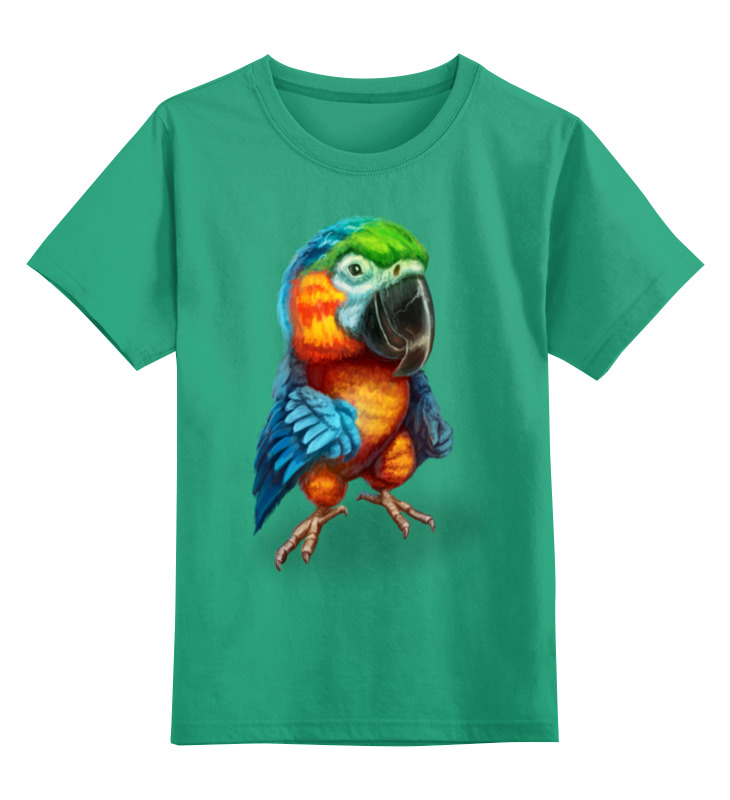 Printio Детская футболка классическая унисекс Милый попугай детская футболка кружечка милый пикачу 104 синий