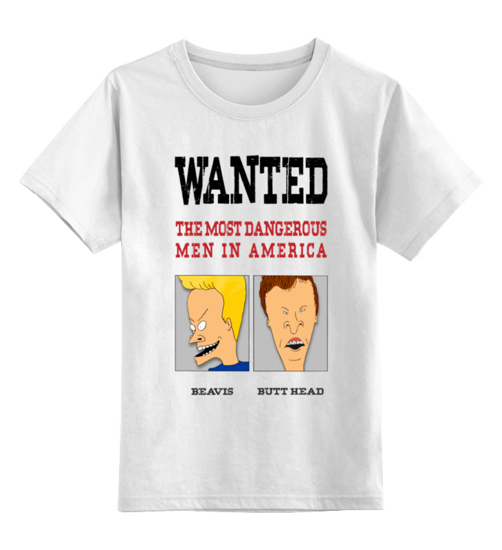 Printio Детская футболка классическая унисекс ⚠ wanted ⚠