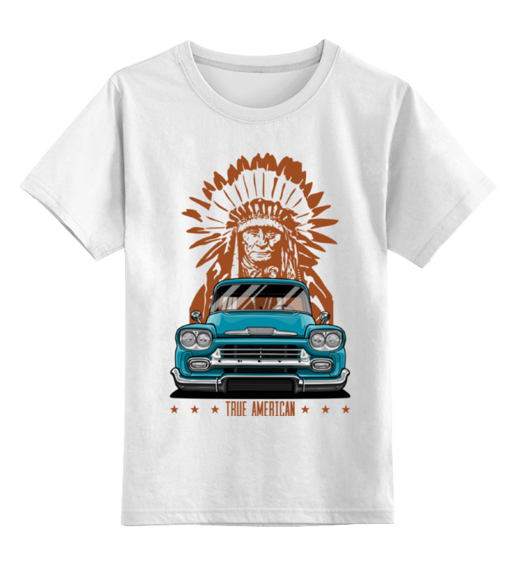 Printio Детская футболка классическая унисекс Chevy apache pickup truck