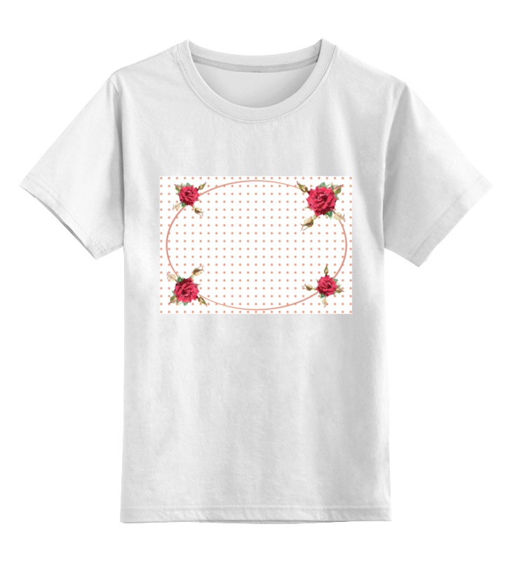 Printio Детская футболка классическая унисекс Rose low poly vector