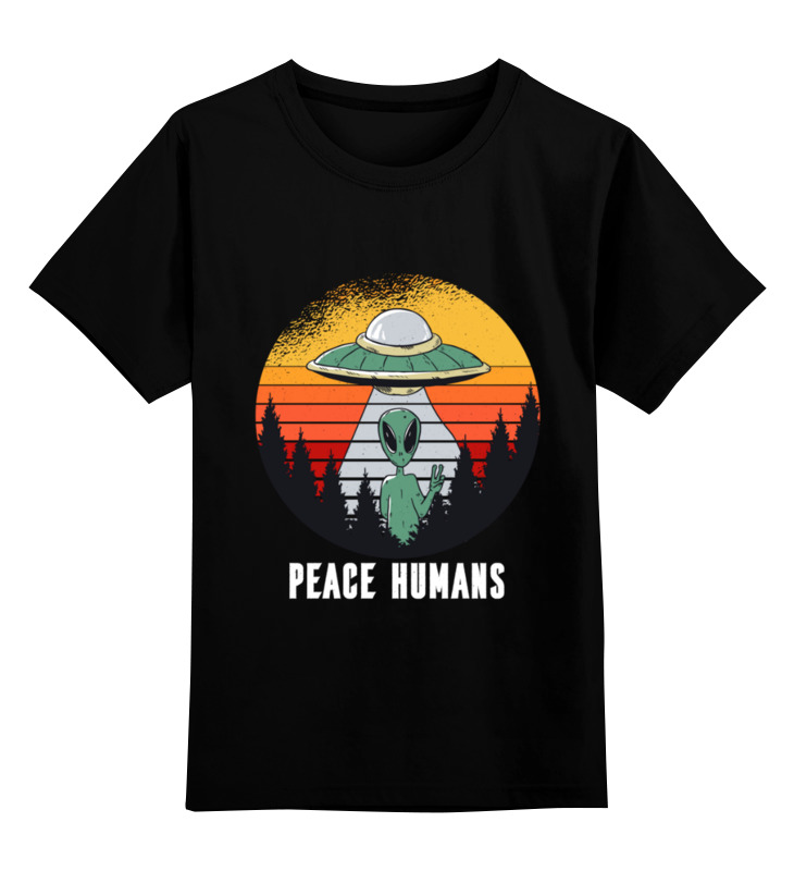 printio футболка классическая peace humans Printio Детская футболка классическая унисекс Peace humans