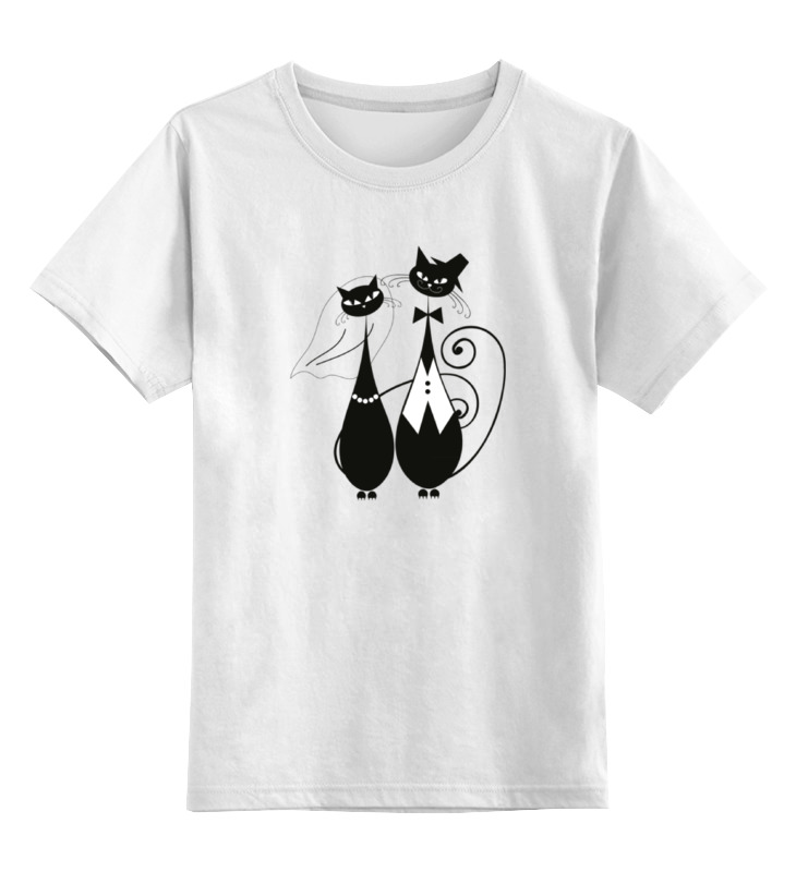 Printio Детская футболка классическая унисекс Кот и кошка