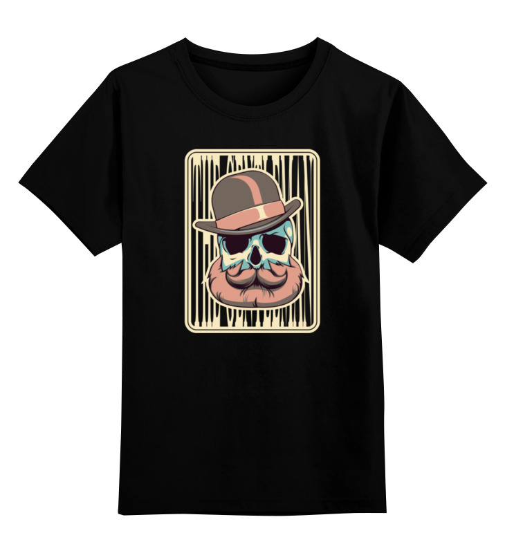 Printio Детская футболка классическая унисекс Бородатый череп printio детская футболка классическая унисекс череп в шляпе с сигарой