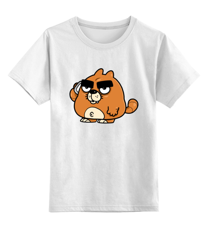 Printio Детская футболка классическая унисекс Толстый котик printio детская футболка классическая унисекс толстый котик