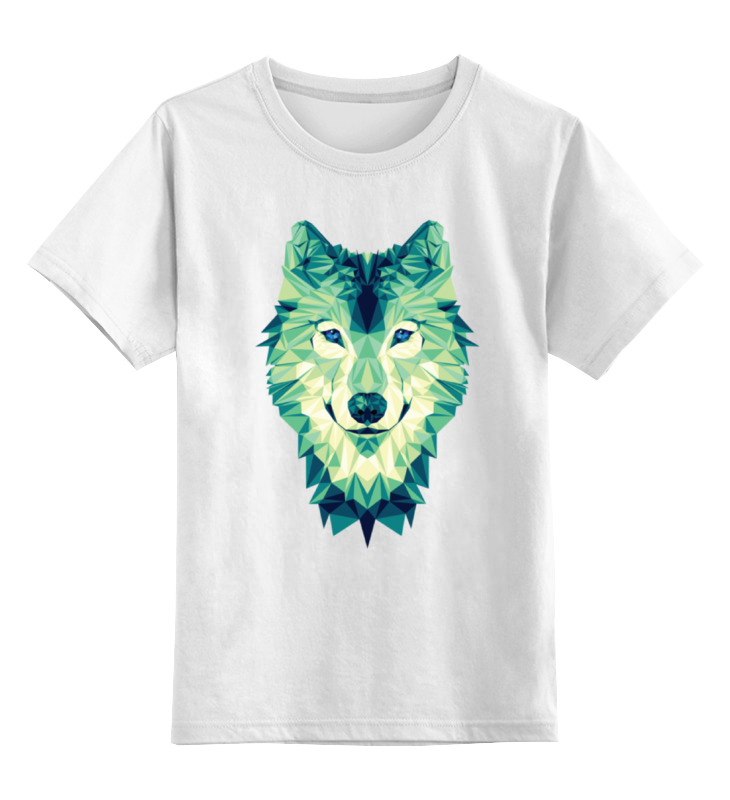 Printio Детская футболка классическая унисекс Полигональный волк printio детская футболка классическая унисекс полигональный орёл