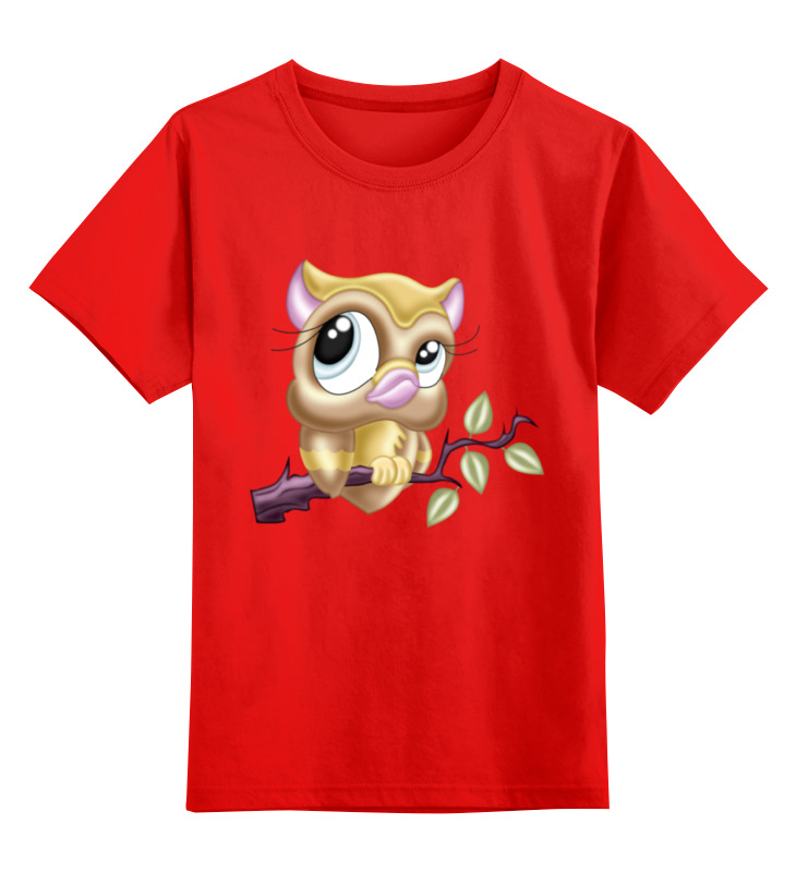 Printio Детская футболка классическая унисекс Задумчивая сова детская футболка задумчивая такса 104 красный