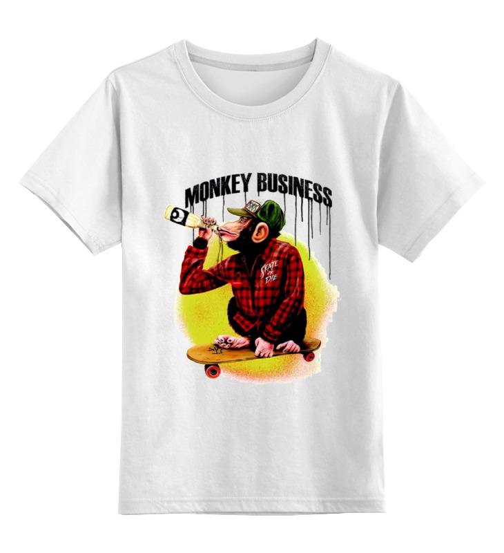 Printio Детская футболка классическая унисекс Monkey (обезьяна) printio детская футболка классическая унисекс war monkey обезьяна