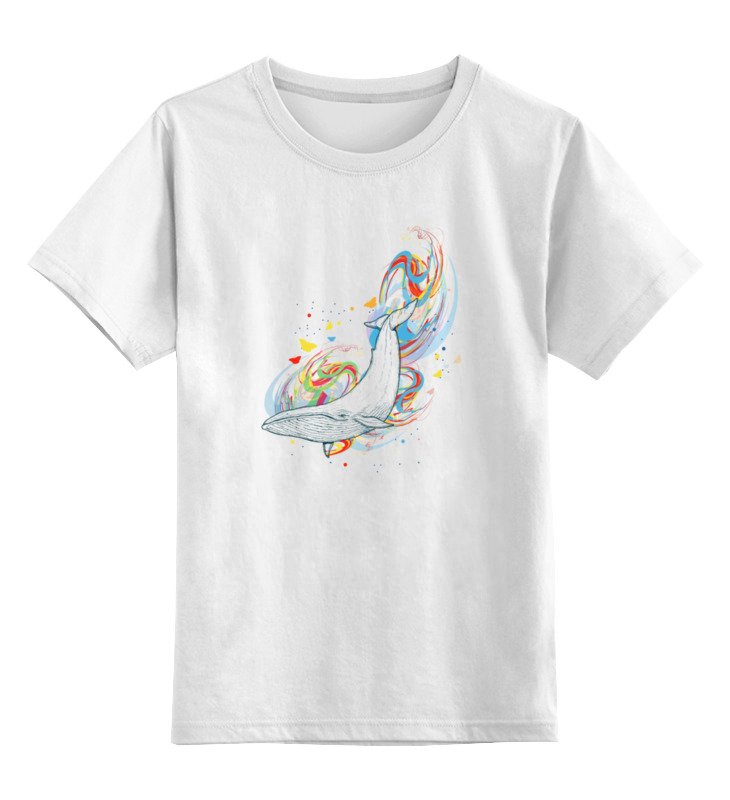 Printio Детская футболка классическая унисекс Кит и волны